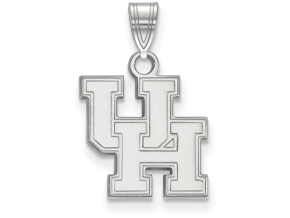 14k White Gold Logoart University Of Houston Small Pendant