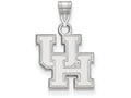14k White Gold Logoart University Of Houston Small Pendant