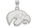 14k White Gold Logoart University Of Iowa Small Pendant
