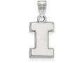 14k White Gold Logoart University Of Illinois Small Pendant
