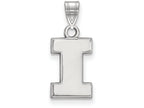 14k White Gold Logoart University Of Illinois Small Pendant