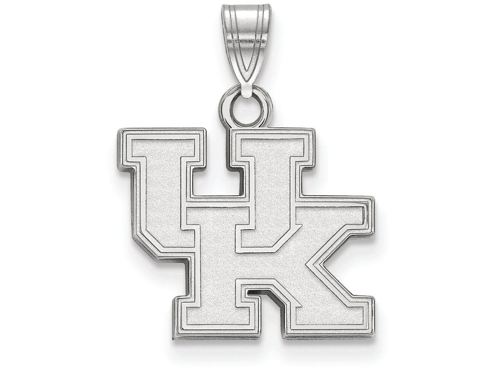 14k White Gold Logoart University Of Kentucky Small Pendant