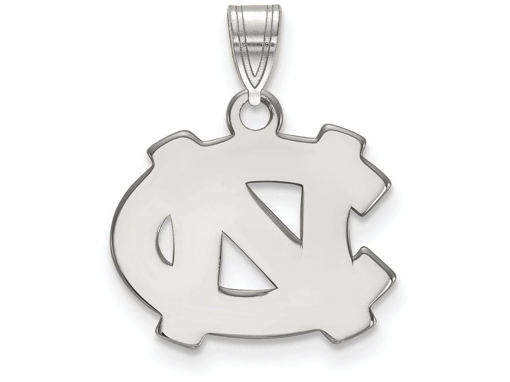 14k White Gold Logoart University Of North Carolina Small Pendant