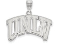 14k White Gold Logoart University Of Nevada Las Vegas Large Pendant