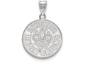14k White Gold Logoart University Of Louisiana At Lafayette Large Pendant