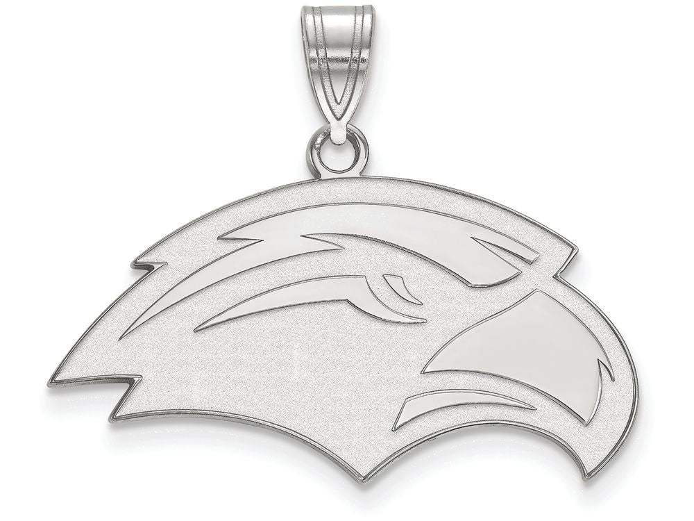 14k White Gold Logoart University Of Southern Miss Medium Pendant