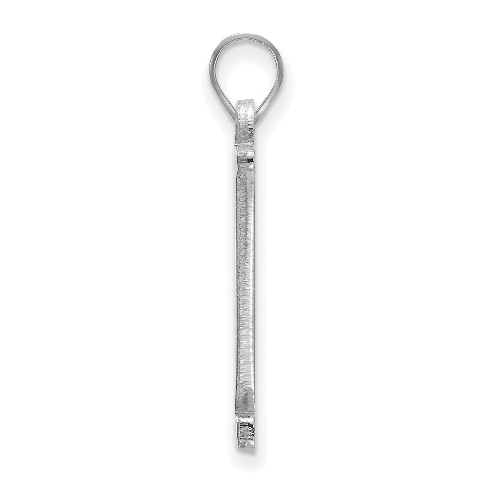 14k White Gold Logoart Vanderbilt University Large Pendant