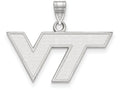 14k White Gold Logoart Virginia Tech Small Pendant