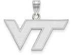 14k White Gold Logoart Virginia Tech Small Pendant