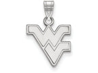 14k White Gold Logoart West Virginia University Small Pendant