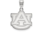 14k White Gold Logoart Auburn University Medium Pendant
