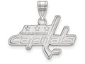 14k White Gold Nhl Logoart Washington Capitals Medium Pendant