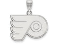 14k White Gold Nhl Logoart Philadelphia Flyers Medium Pendant