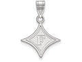 14k White Gold Logoart Furman University Medium Pendant