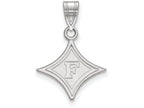 14k White Gold Logoart Furman University Medium Pendant