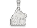 14k White Gold Logoart Northern Illinois University Medium Pendant