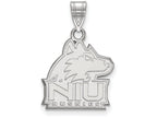 14k White Gold Logoart Northern Illinois University Medium Pendant