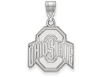 14k White Gold Logoart Ohio State University Medium Pendant