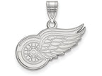 14k White Gold Nhl Logoart Detroit Red Wings Medium Pendant