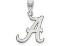14k White Gold Logoart University Of Alabama Medium Pendant