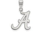 14k White Gold Logoart University Of Alabama Medium Pendant