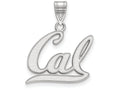 14k White Gold Logoart University Of California Berkeley Medium Pendant