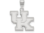 14k White Gold Logoart University Of Kentucky Medium Pendant