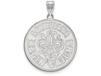 14k White Gold Logoart University Of Louisiana At Lafayette Extra Large  Pendant