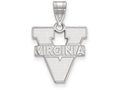 14k White Gold Logoart University Of Virginia Medium Pendant