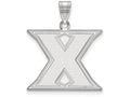 14k White Gold Logoart Xavier University Large Pendant