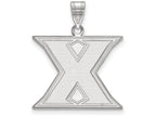 14k White Gold Logoart Xavier University Large Pendant