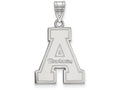 14k White Gold Logoart Appalachian State University Large Pendant