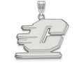 14k White Gold Logoart Central Michigan University Large Pendant