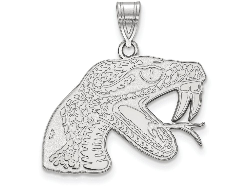 14k White Gold Logoart Florida Aandm University Large Pendant