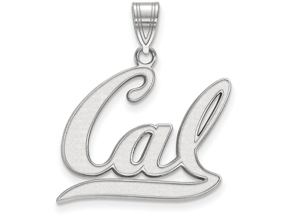 14k White Gold Logoart University Of California Berkeley Large Pendant