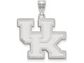 14k White Gold Logoart University Of Kentucky Large Pendant