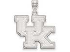 14k White Gold Logoart University Of Kentucky Large Pendant