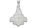 14k White Gold Logoart University Of New Orleans Extra Large  Pendant
