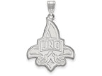 14k White Gold Logoart University Of New Orleans Extra Large  Pendant