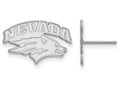 14k White Gold Logoart University Of Nevada Small Post Earrings