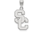 Logoart 14k White Gold University Of Southern California Large Pendant