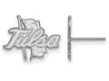 14k White Gold Logoart The University Of Tulsa Small Post Earrings