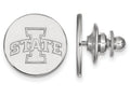 14k White Gold Logoart Iowa State University Lapel Pin