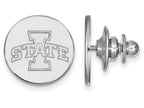 14k White Gold Logoart Iowa State University Lapel Pin
