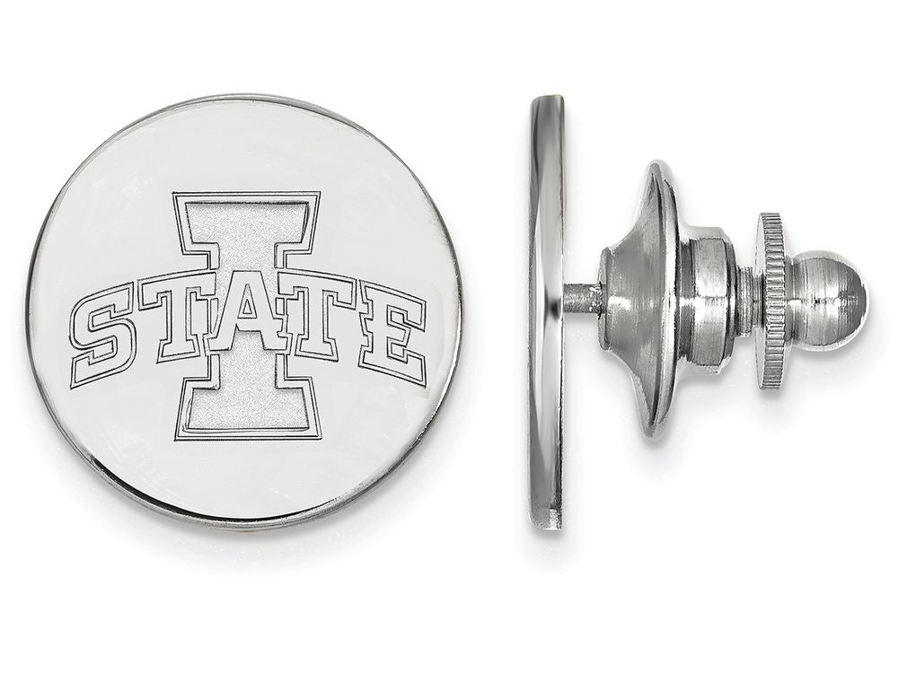 14k White Gold Logoart Iowa State University Lapel Pin