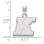 14k White Gold Logoart Kent State University Small Pendant