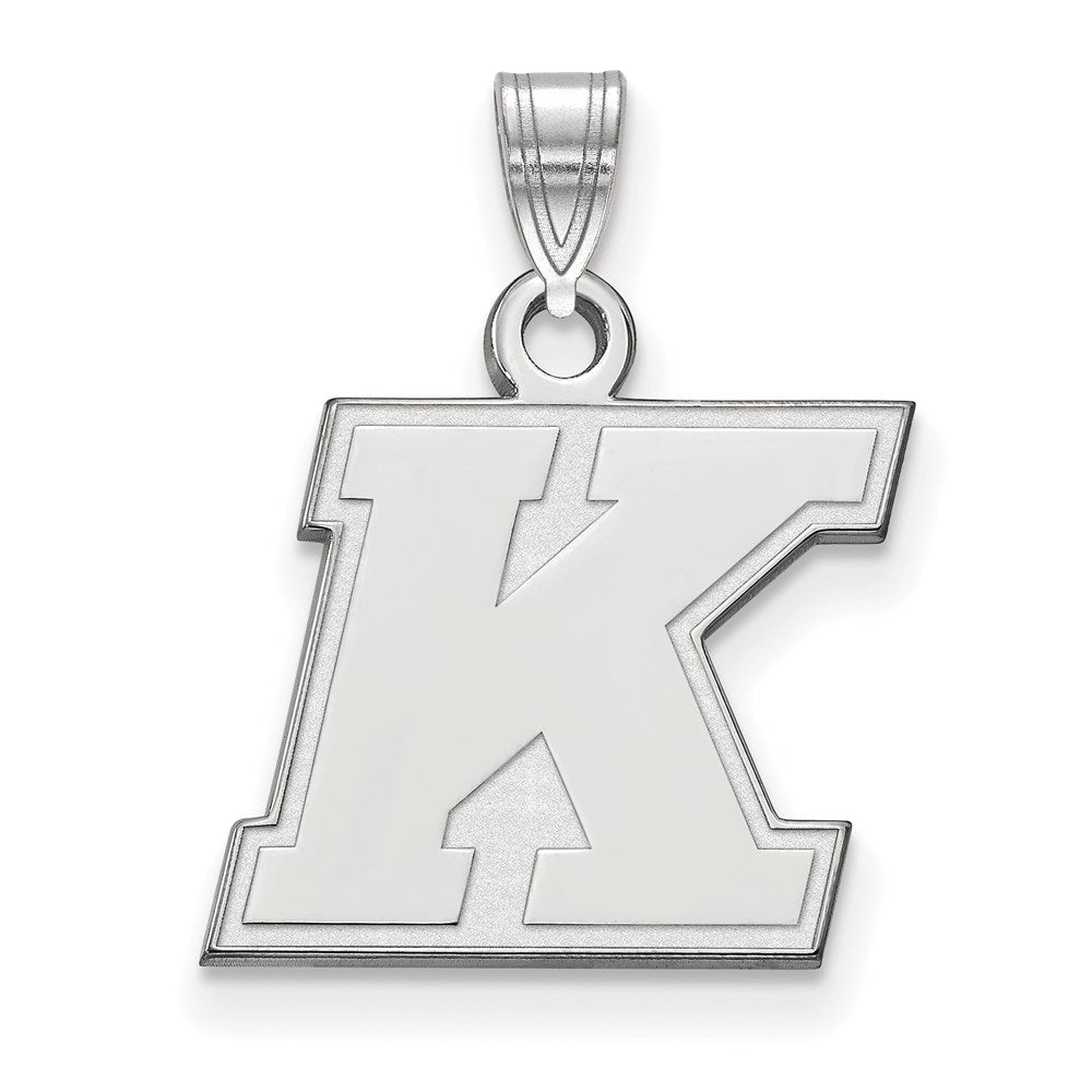 14k White Gold Logoart Kent State University Small Pendant
