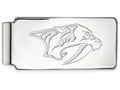 14k White Gold Nhl Logoart Nashville Predators Money Clip