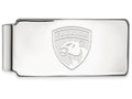 14k White Gold Nhl Logoart Florida Panthers Money Clip