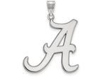 14k White Gold Logoart University Of Alabama Extra Large  Pendant